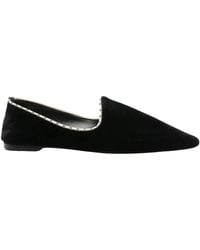 TOTEME - Totême Pointed-Toe Velvet Flats - Lyst