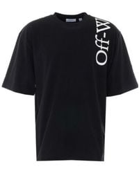 Off-White c/o Virgil Abloh - Vertical Bookish Logo-Print T-Shirt - Lyst