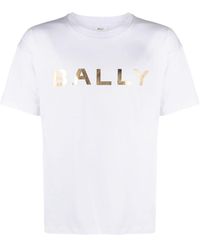 Bally - Logo Printed Crewneck T-Shirt - Lyst