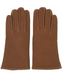 Gianni Chiarini - Shearling-Lined Stitch Detail Gloves - Lyst