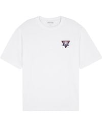 Maison Kitsuné - Maison Kitsuné Surf Collage Printed Crewneck T-Shirt - Lyst