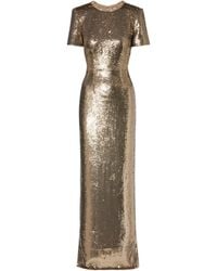 Roland Mouret - Crystal-Embellished Sequined Gown - Lyst