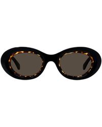 Loewe - Oval Frame Sunglasses - Lyst