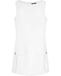 Versace - Medusa Head-Button Sleeveless Mini Dress - Lyst