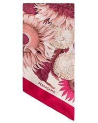 Ferragamo - Pattern Silk Scarf - Lyst