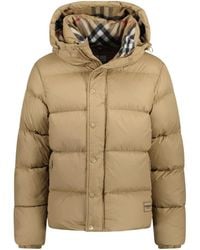 Burberry - Long-Sleeved Down Jacket - Lyst