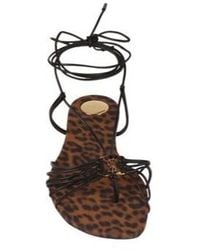 Saint Laurent - Minimalist Strap Thong Sandals - Lyst
