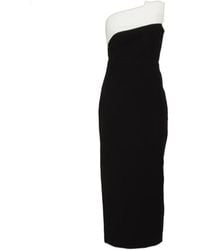 Roland Mouret - Strapless Crepe Midi Dress - Lyst