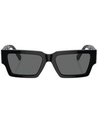 Versace - Eyewear Rectangle Frame Sunglasses - Lyst