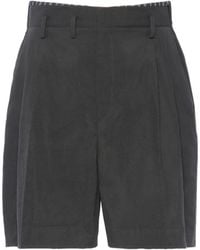 Maison Margiela - Pleated Tailored Shorts - Lyst