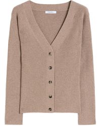 Max Mara - Wool-Blend Ribbed Cardigan - Lyst