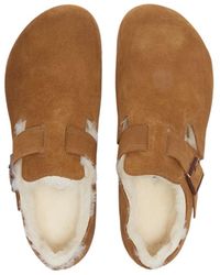 Birkenstock - London Shearling Clogs - Lyst