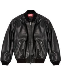 DIESEL - Leather Biker Jacket For - Lyst
