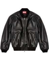 DIESEL - Leather Biker Jacket For - Lyst