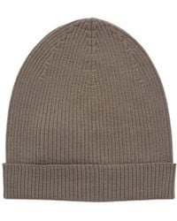 Rick Owens - Temple Ribbed Wool Knit Hat - Lyst