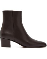 Gianvito Rossi - Spencer 45 Leather Ankle Boots - Lyst