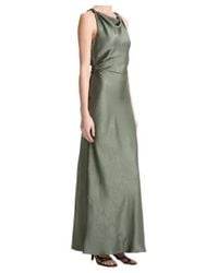 Vince - Cowl-Neck Ruched Maxi Dress - Lyst