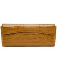TOTEME - Crocodile-Embossed Leather Clutch - Lyst