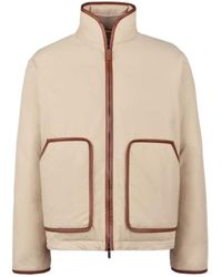 Tod's - Leather-Trim Down Jacket - Lyst