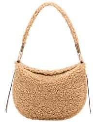 Vanessa Bruno - Shearling Mini Daily Shoulder Bag - Lyst