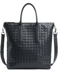 Bottega Veneta - Intrecciato Zipped North-South Tote - Lyst