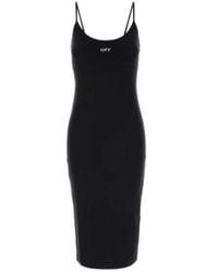 Off-White c/o Virgil Abloh - Stretch Nylon Midi Dress - Lyst
