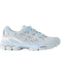 Asics - Suede-Trimmed Mesh Sneakers - Lyst