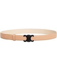 Celine - Triomphe Buckle Reversible Strap 25Mm - Lyst
