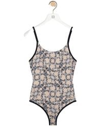 Loewe - Anagram-Print Swimsuit - Lyst
