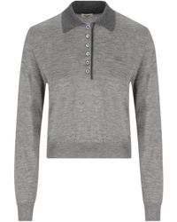 Celine - Polo Sweater - Lyst