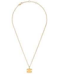 Celine - Chunky Triomphe Necklace - Lyst