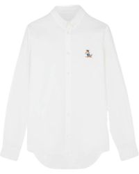 Maison Kitsuné - Fox-Patch Long-Sleeve Shirt - Lyst