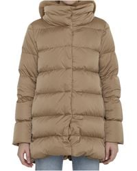 Herno - Hooded Quilted Down Coat - Lyst