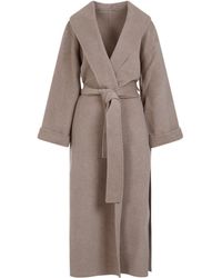By Malene Birger - Trullem Belted Wool Coat - Lyst