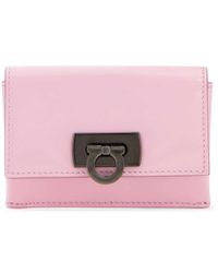 Ferragamo - Ferragamo Gancini Clasp Credit Card Holder - Lyst