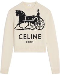 Celine - Crewneck Sweater - Lyst