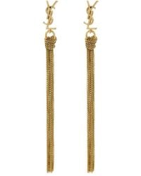 Saint Laurent - Cassandre Tassel Earrings - Lyst