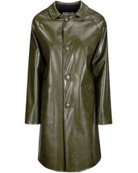 MM6 by Maison Margiela - Single-Breasted Long-Sleeved Coat - Lyst