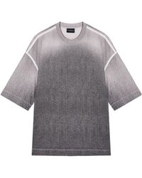 Emporio Armani - Oversized Degradé T-Shirt - Lyst