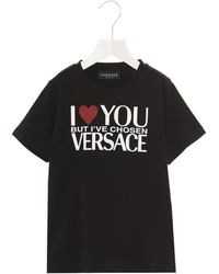 【送料&関税込】Versace i Love You T-shirt Versace I love you t-shirt - Pink - Women | 10075211A053781PI30