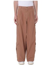 Emporio Armani - Straight-Leg Cotton Cargo Trousers - Lyst