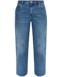 MICHAEL Michael Kors - Straight-Leg Stretch Denim Jeans - Lyst