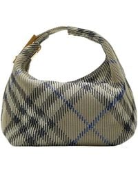 Burberry - Medium Peg Checked Zipped Tote Bag - Lyst