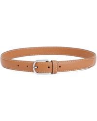 TOTEME - Totême Logo Detailed Buckled Belt - Lyst