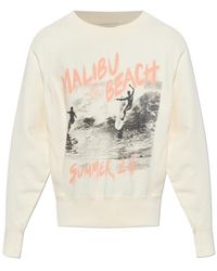 Anine Bing - Patterned Crew Neck Long Sleeve Sweatshirt - Lyst