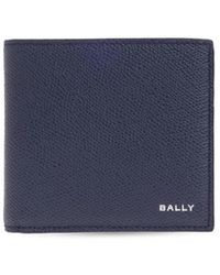 Bally - Logo Detailed Bi-Fold Wallet - Lyst