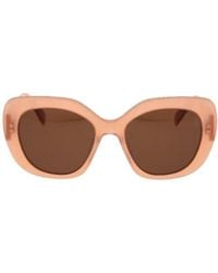 Celine - Triomphe-Plaque Butterfly-Frame Sunglasses - Lyst