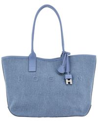 Hogan - Logo Detail Top Handle Bag - Lyst