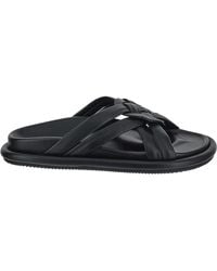 Moncler - Logo Embossed Sandals - Lyst