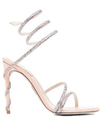 Rene Caovilla - Round-Toe High-Heeled Sandals - Lyst